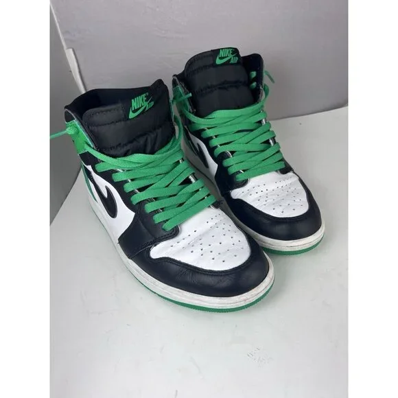 Size 9.5 - Air Jordan 1 Retro OG High Lucky Green - Picture 7 of 10